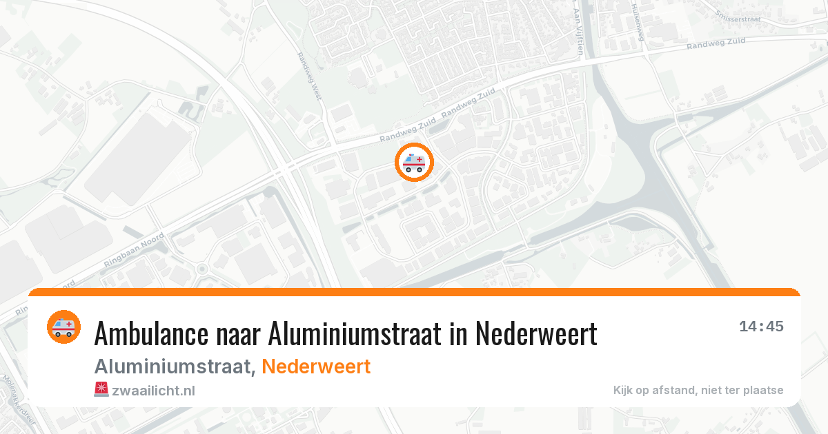 Ambulance naar Aluminiumstraat in Nederweert — 19 mei 2026