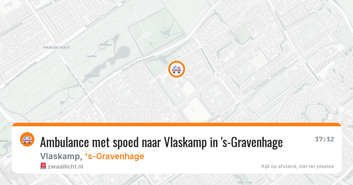 Ambulance met spoed naar Vlaskamp in 's-Gravenhage — 3 jul 2026
