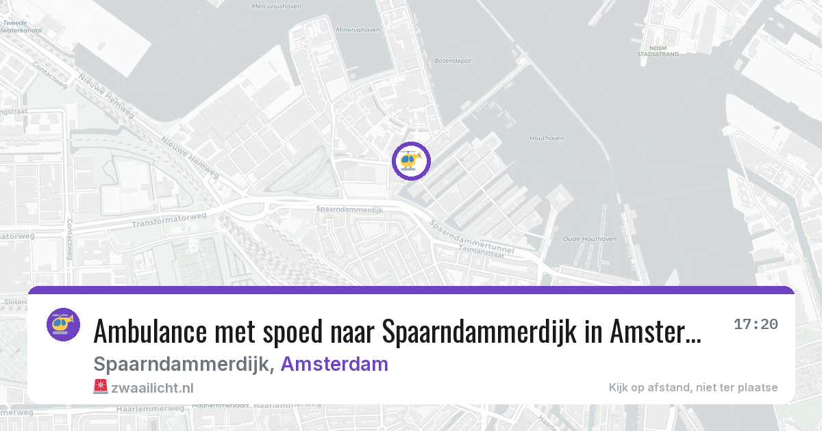 Ambulance met spoed naar Spaarndammerdijk in Amsterdam — 4 apr 2026