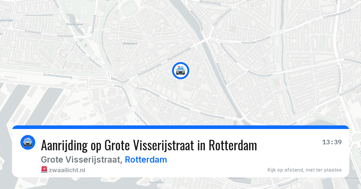 Aanrijding op Grote Visserijstraat in Rotterdam — 19 mei 2026