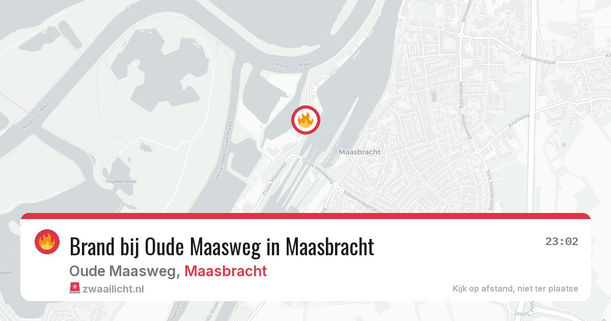 Brand bij Oude Maasweg in Maasbracht — 27 jun 2026