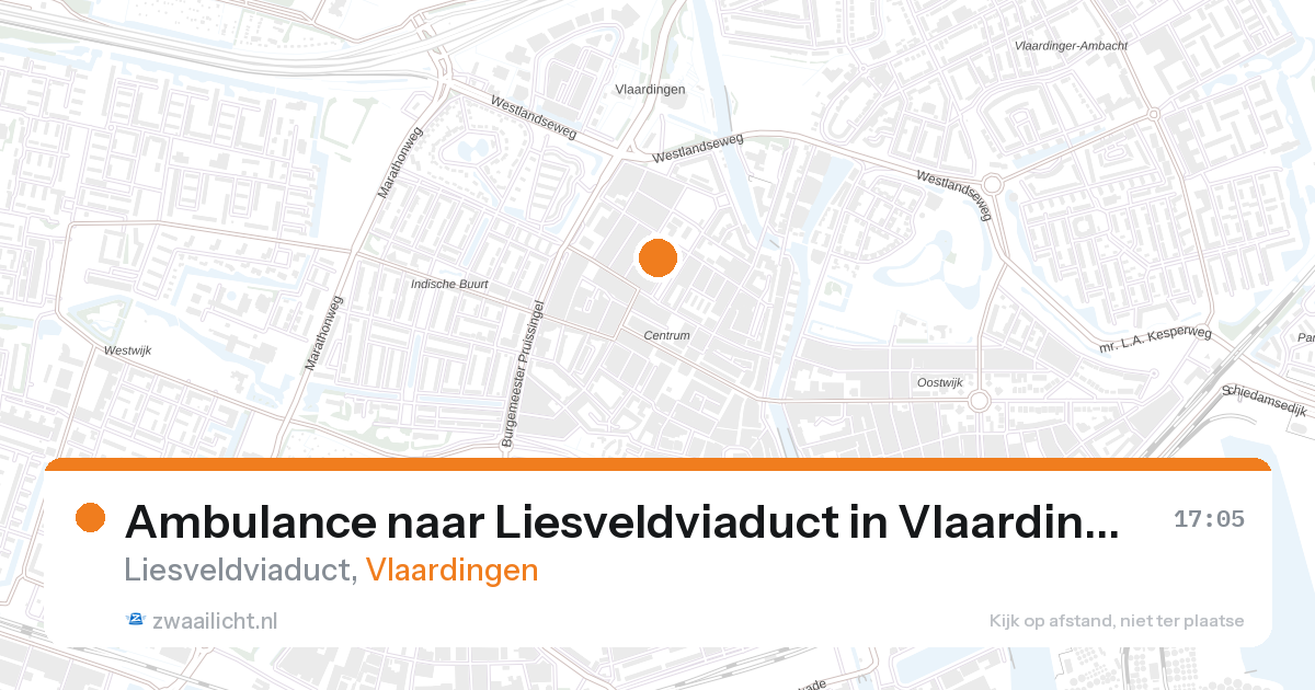 Ambulance naar Liesveldviaduct in Vlaardingen — 26 feb 2026