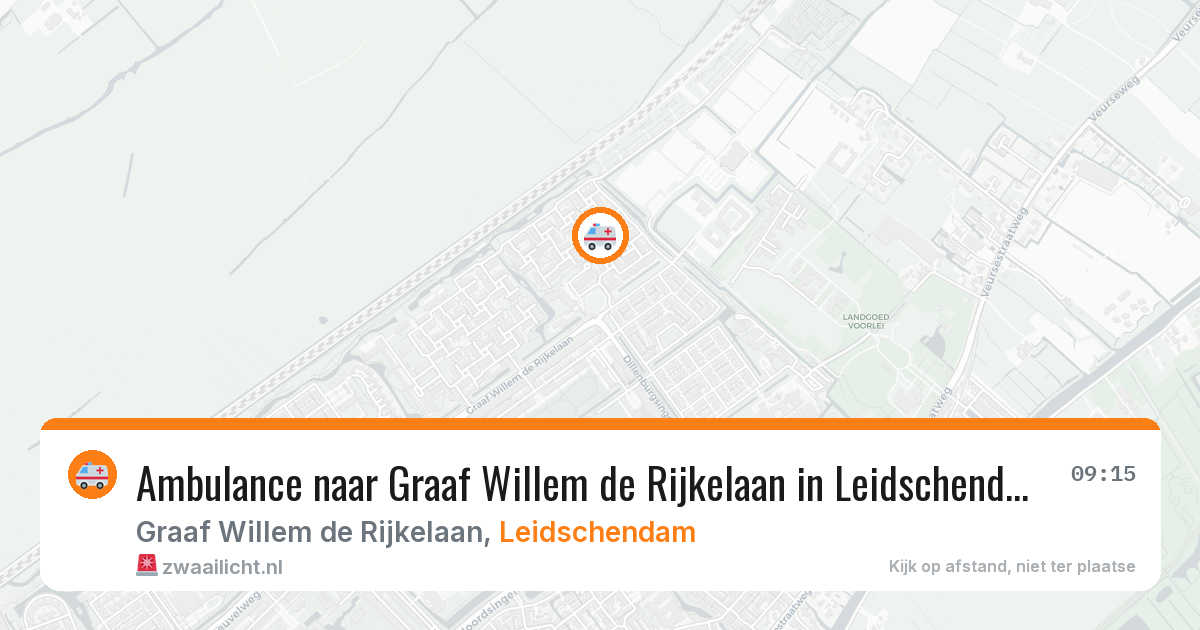 Ambulance naar Graaf Willem de Rijkelaan in Leidschendam — 10 mei 2026