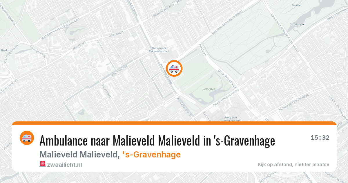 Ambulance naar Malieveld Malieveld in 's-Gravenhage — 11 apr 2026