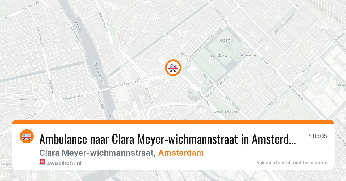 Ambulance naar Clara Meyer-wichmannstraat in Amsterdam — 7 jul 2026