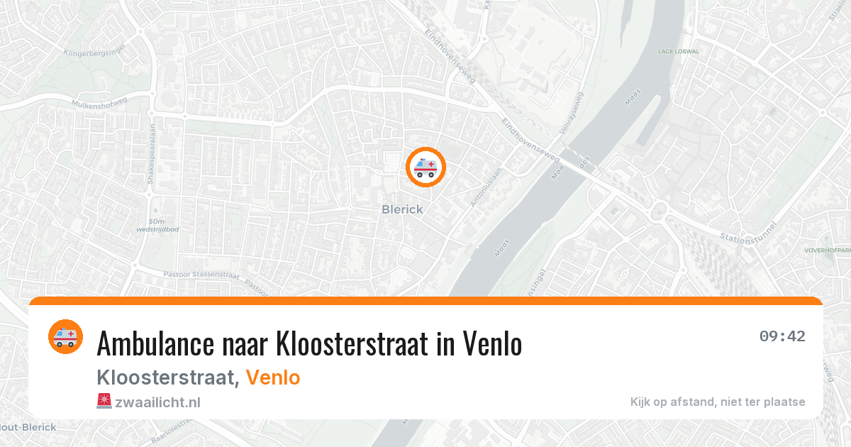 Ambulance naar Kloosterstraat in Venlo — 12 jun 2026