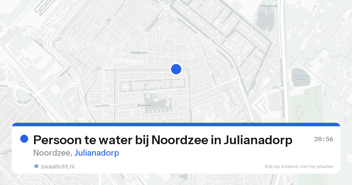 Persoon te water bij Noordzee in Julianadorp — 16 aug 2026