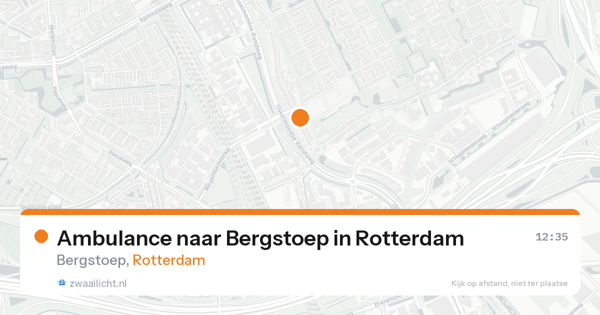 Ambulance naar Bergstoep in Rotterdam — 10 jul 2026