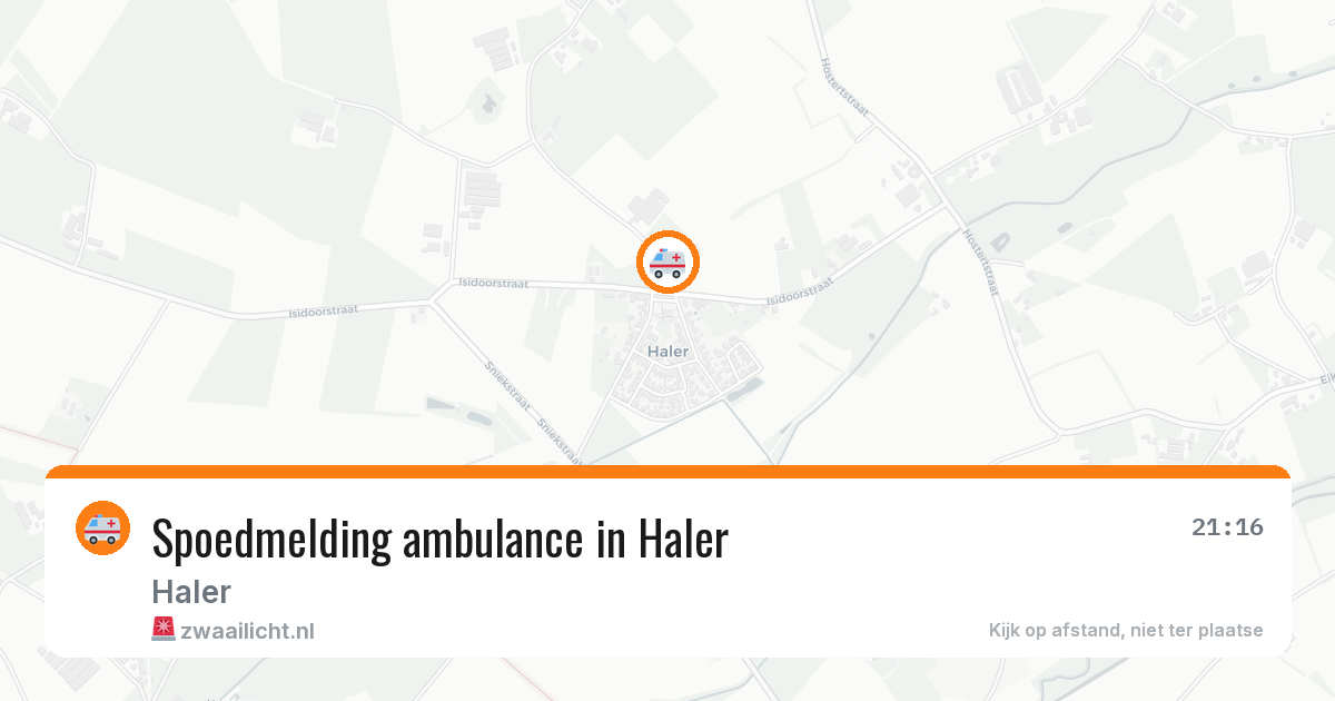 Spoedmelding ambulance in Haler — 14 jun 2026