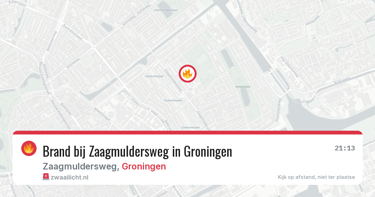 Brand bij Zaagmuldersweg in Groningen — 1 aug 2026