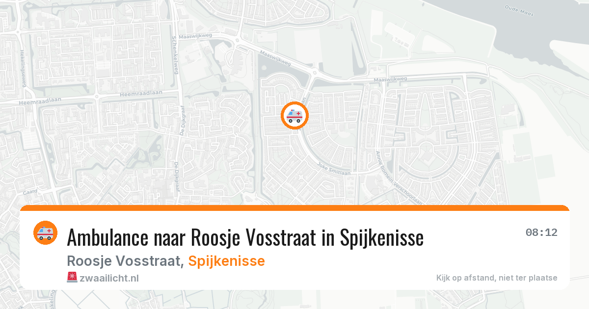 Ambulance naar Roosje Vosstraat in Spijkenisse — 15 mrt 2026