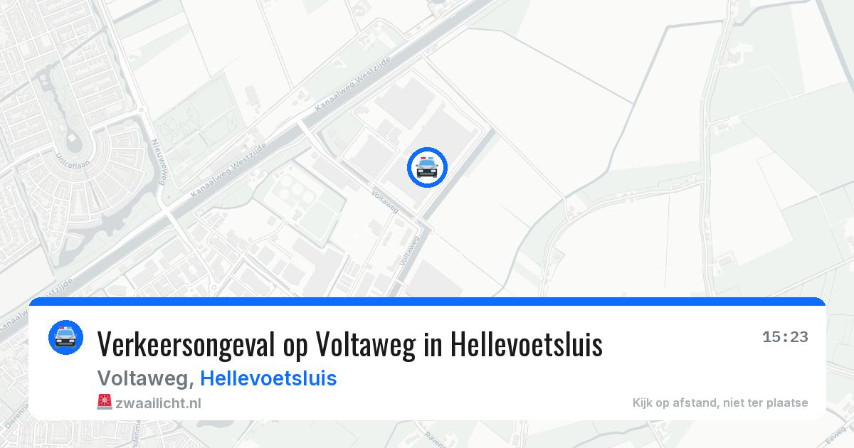 Verkeersongeval op Voltaweg in Hellevoetsluis — 1 jun 2026