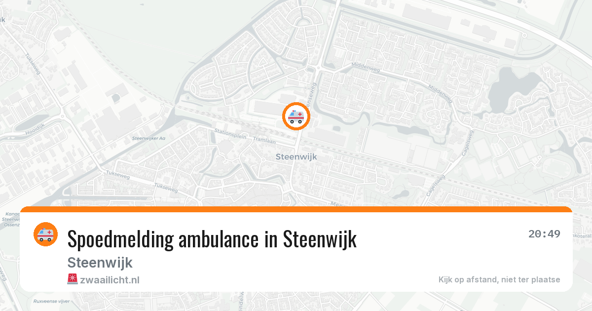 Spoedmelding ambulance in Steenwijk — 7 jun 2026