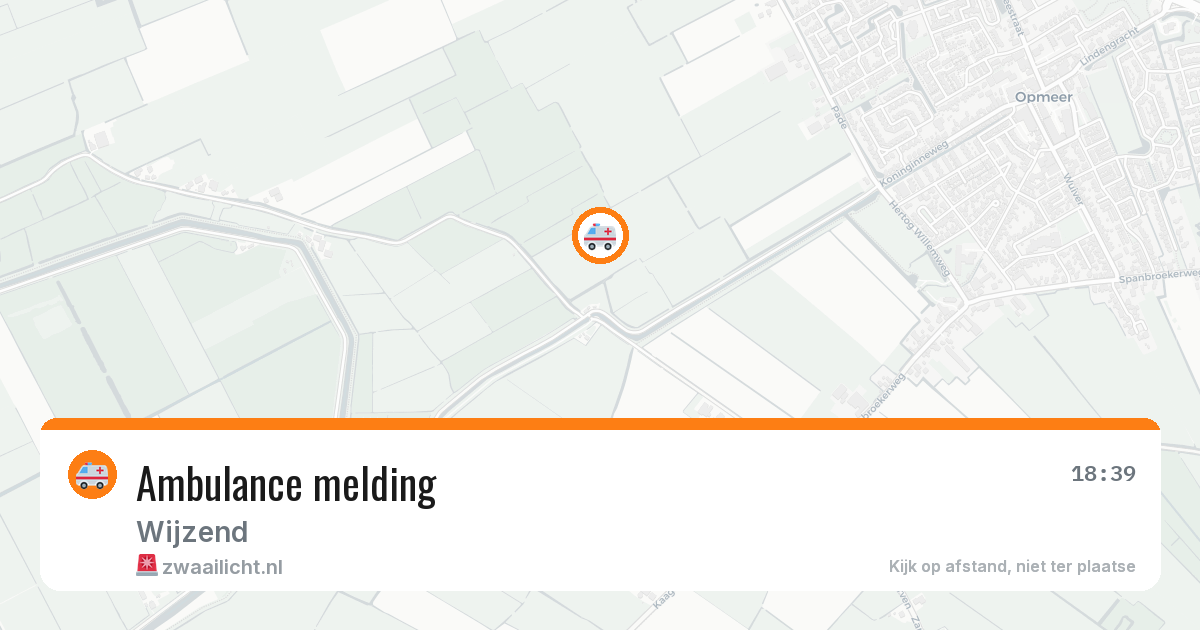 Ambulance melding — 1 apr 2026