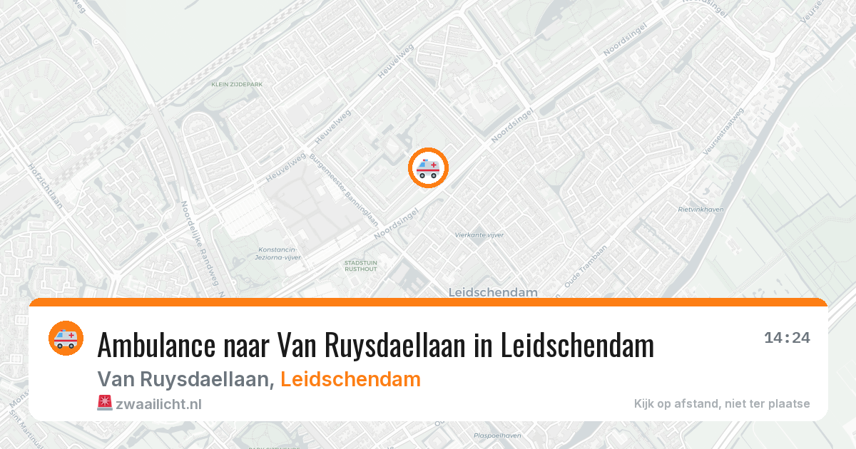 Ambulance naar Van Ruysdaellaan in Leidschendam — 11 apr 2026