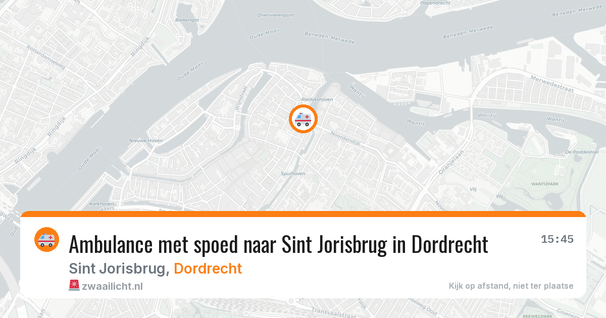 Ambulance met spoed naar Sint Jorisbrug in Dordrecht — 10 mrt 2026
