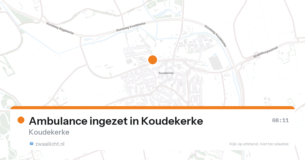 Ambulance ingezet in Koudekerke — 25 aug 2026
