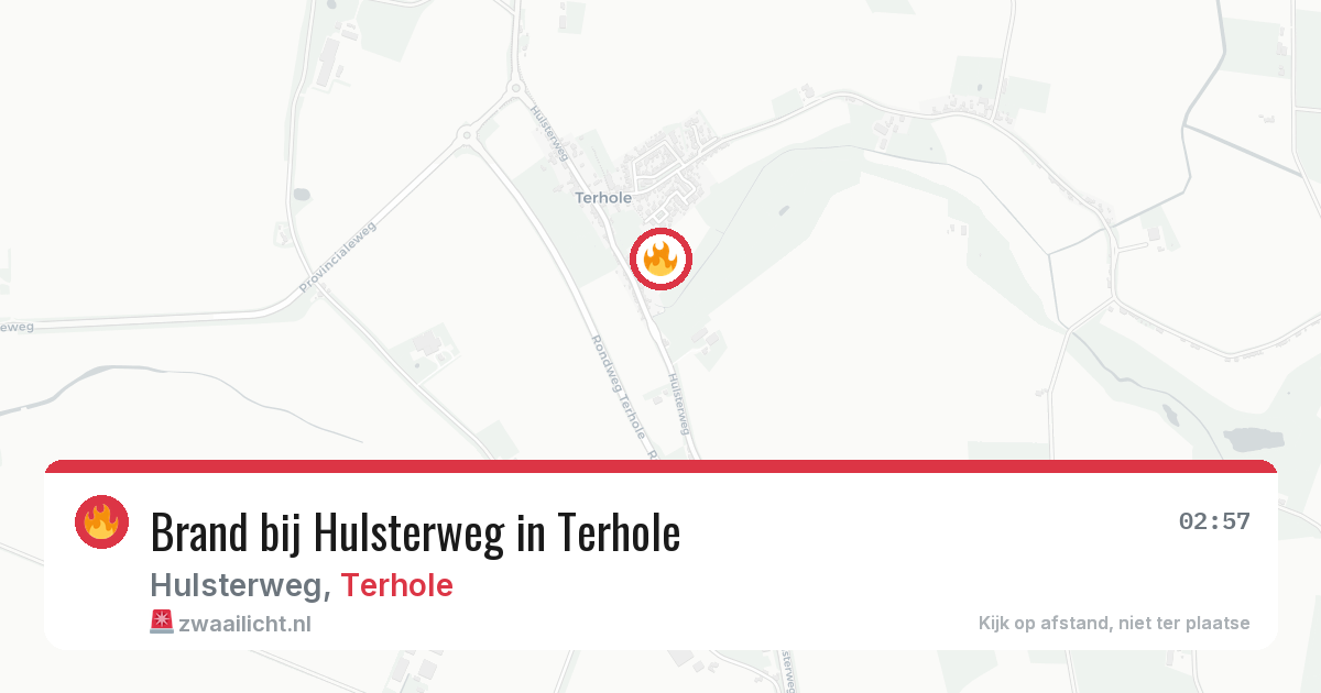 Brand bij Hulsterweg in Terhole — 11 jul 2026