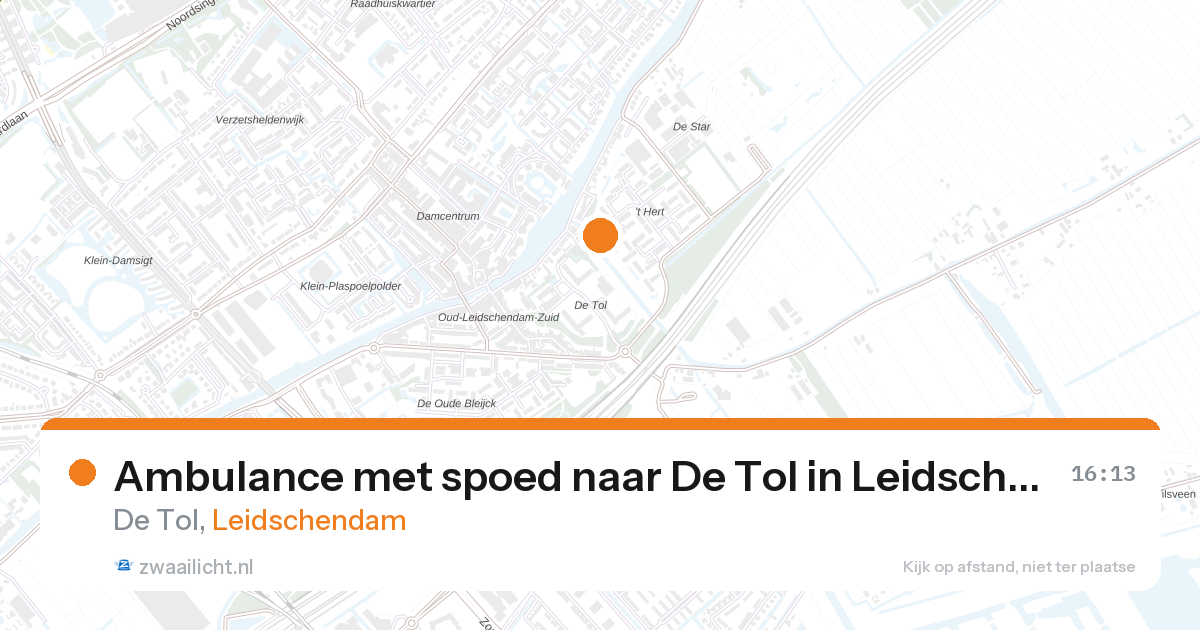 Ambulance met spoed naar De Tol in Leidschendam — 28 aug 2026