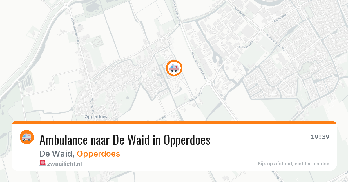 Ambulance naar De Waid in Opperdoes — 15 apr 2026