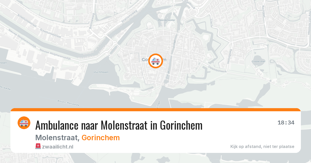 Ambulance naar Molenstraat in Gorinchem — 30 jun 2026