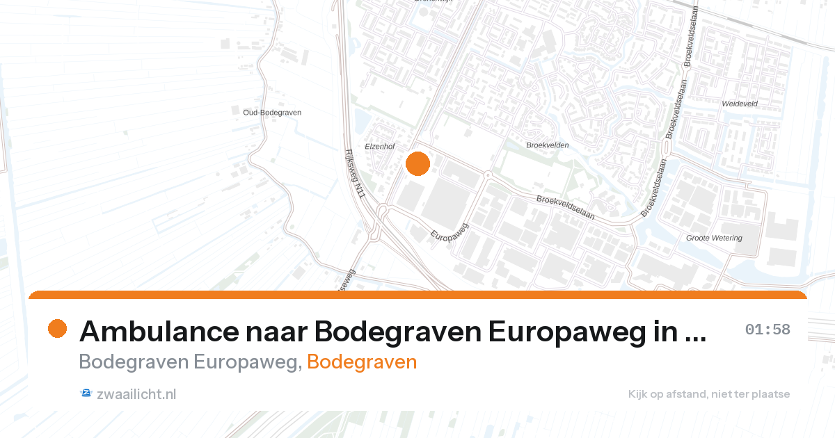Ambulance naar Bodegraven Europaweg in Bodegraven — 7 feb 2026
