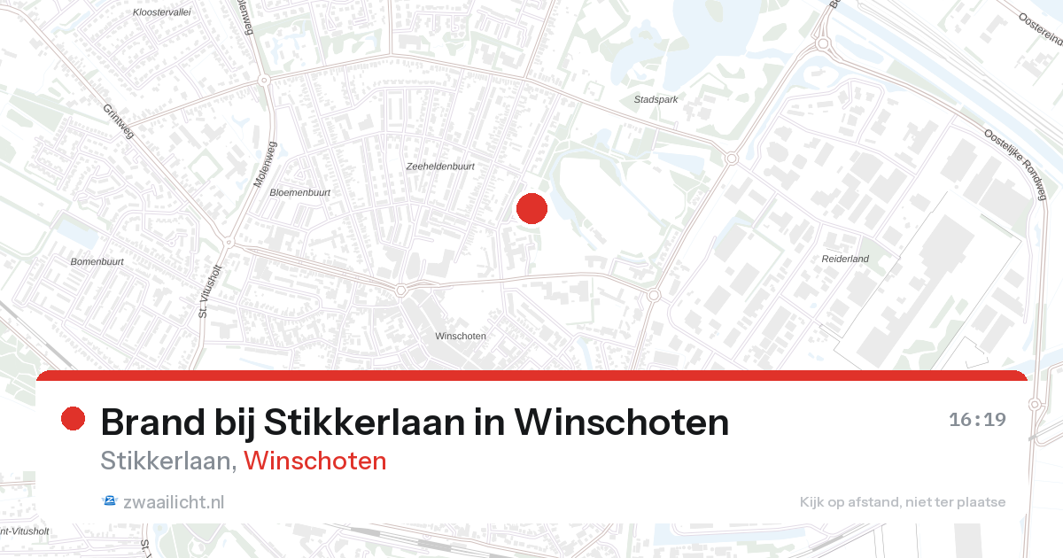 Brand bij Stikkerlaan in Winschoten — 28 aug 2026