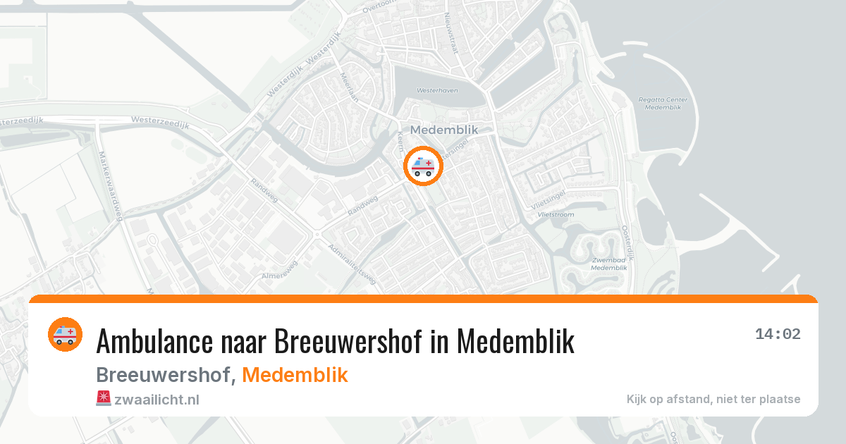 Ambulance naar Breeuwershof in Medemblik — 6 apr 2026