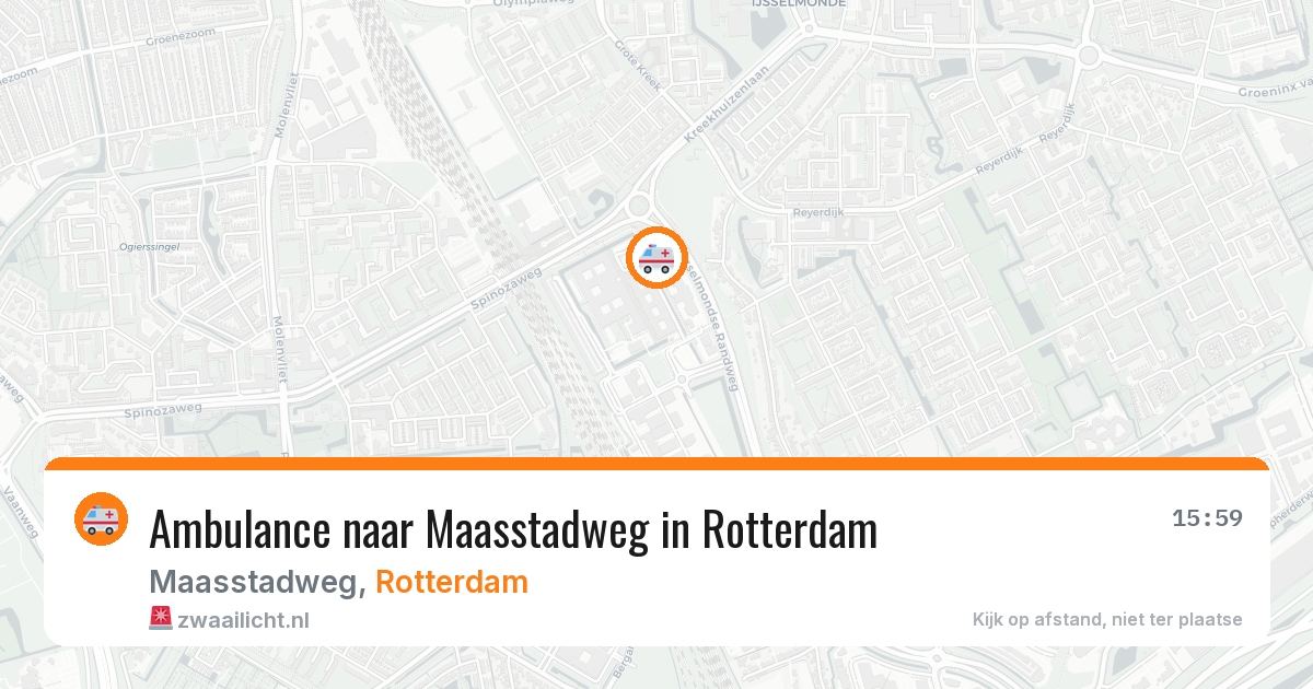 Ambulance naar Maasstadweg in Rotterdam — 6 jul 2026
