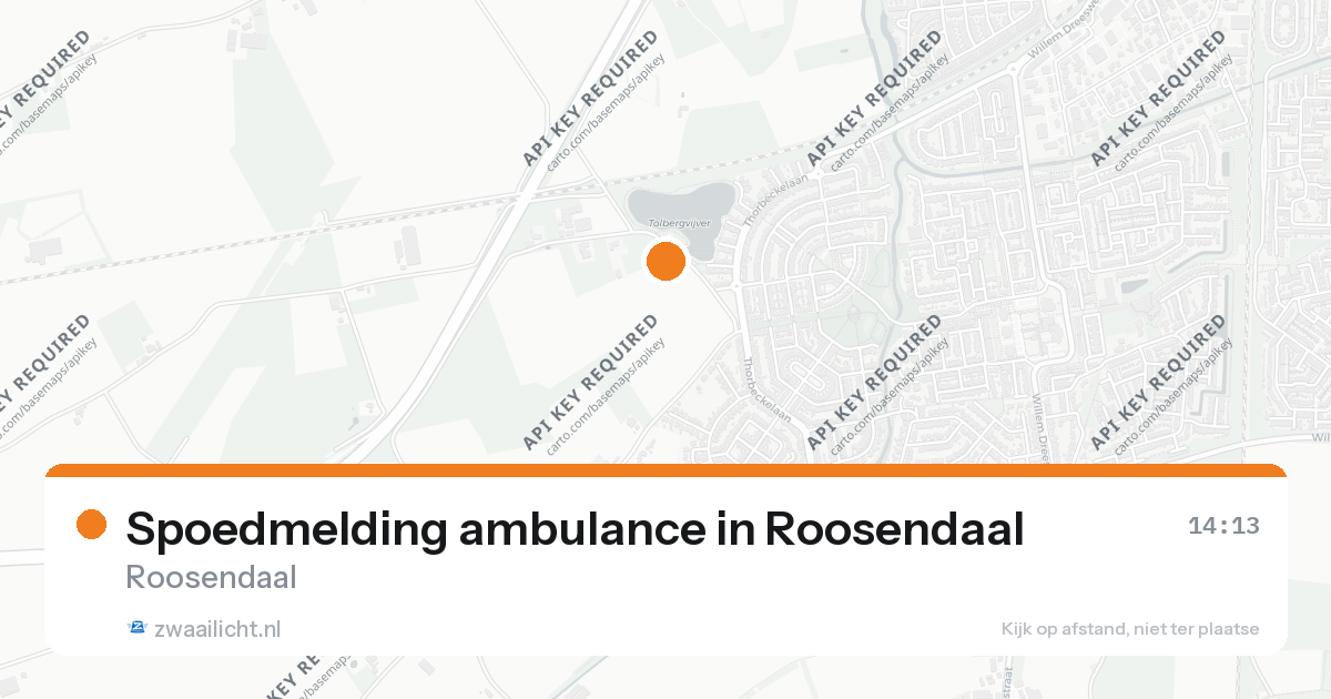 Spoedmelding ambulance in Roosendaal — 26 aug 2026
