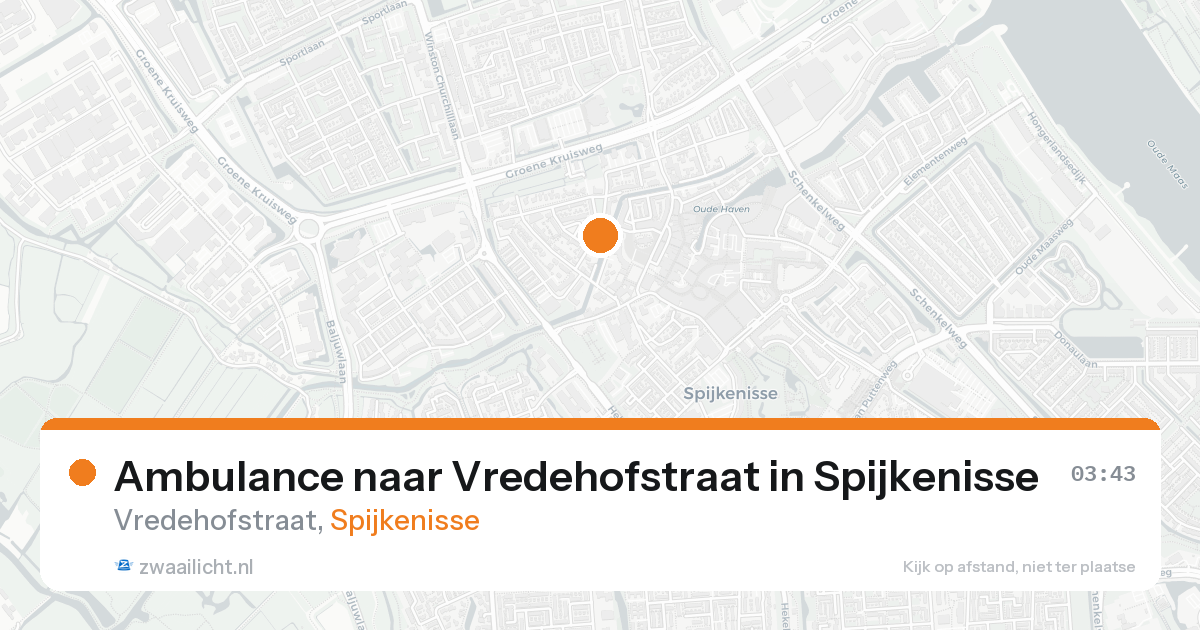 Ambulance naar Vredehofstraat in Spijkenisse — 8 feb 2026