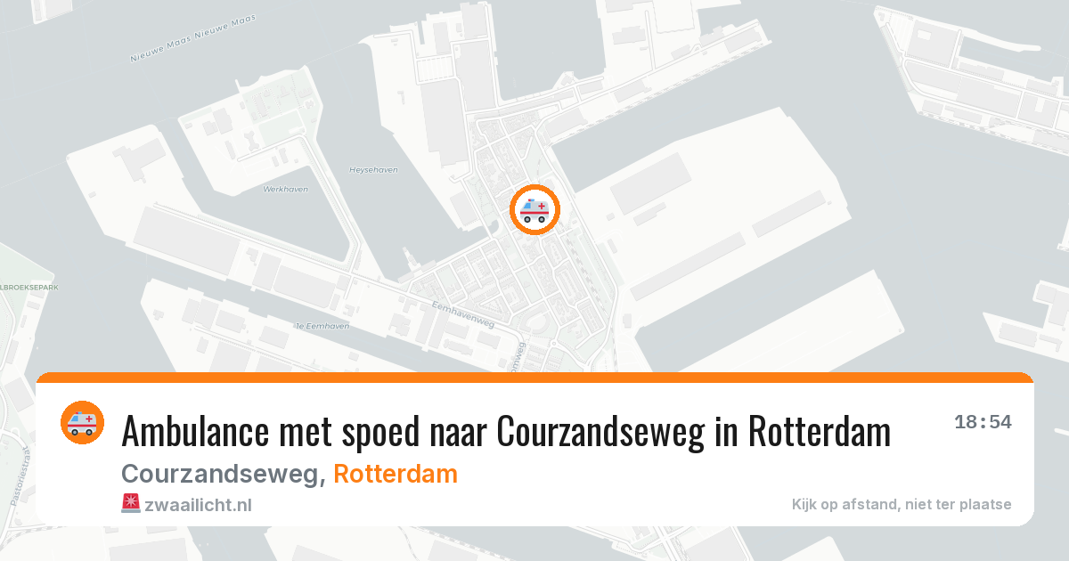 Ambulance met spoed naar Courzandseweg in Rotterdam — 8 feb 2026
