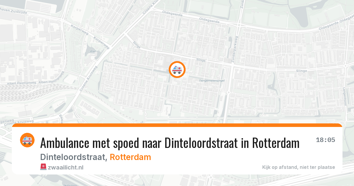 Ambulance met spoed naar Dinteloordstraat in Rotterdam — 31 jul 2026