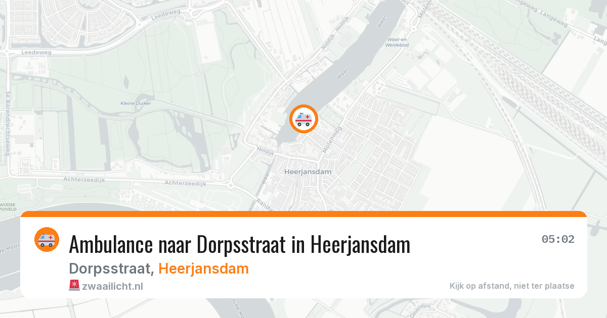 Ambulance naar Dorpsstraat in Heerjansdam — 7 apr 2026