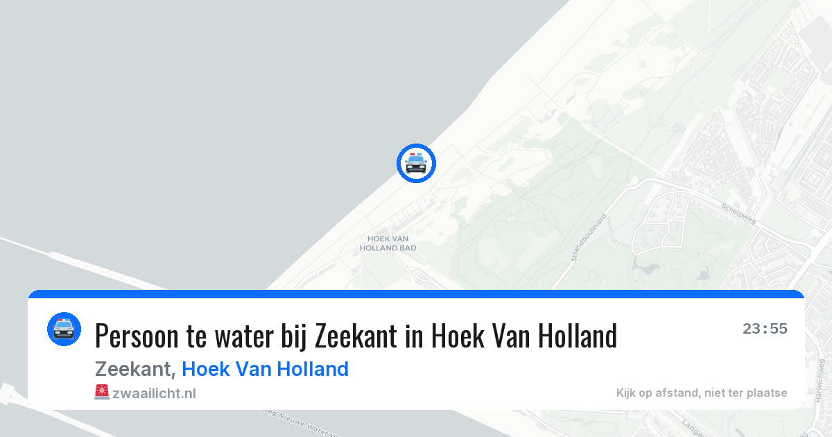 Persoon te water bij Zeekant in Hoek Van Holland — 24 jun 2026
