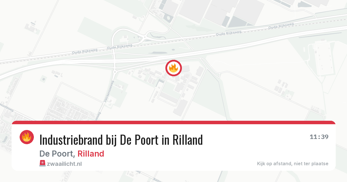 Industriebrand bij De Poort in Rilland — 24 mrt 2026