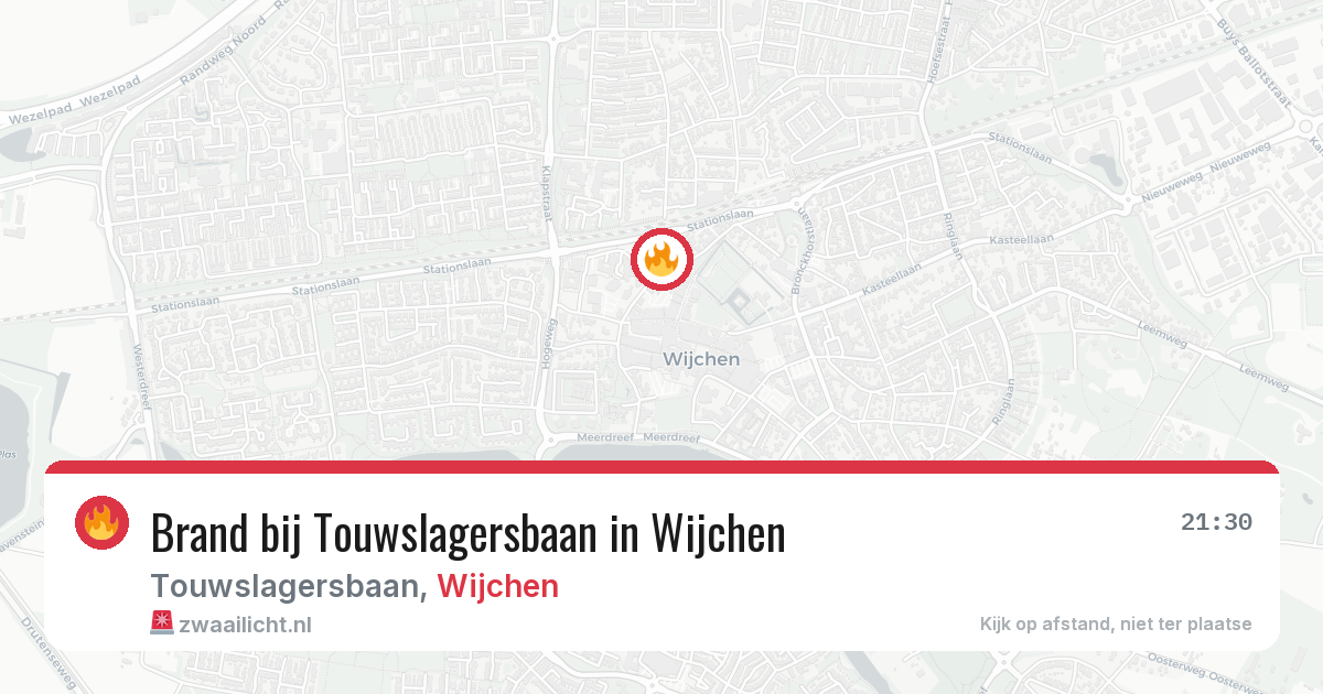 Brand bij Touwslagersbaan in Wijchen — 5 jul 2026