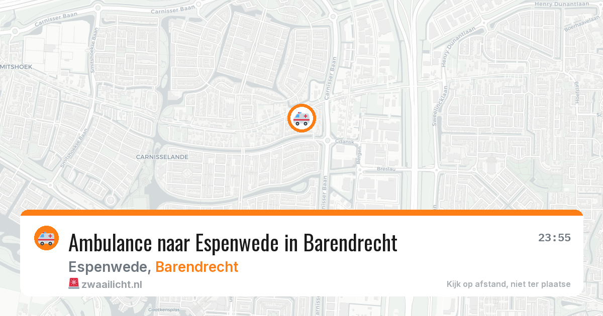 Ambulance naar Espenwede in Barendrecht — 11 apr 2026