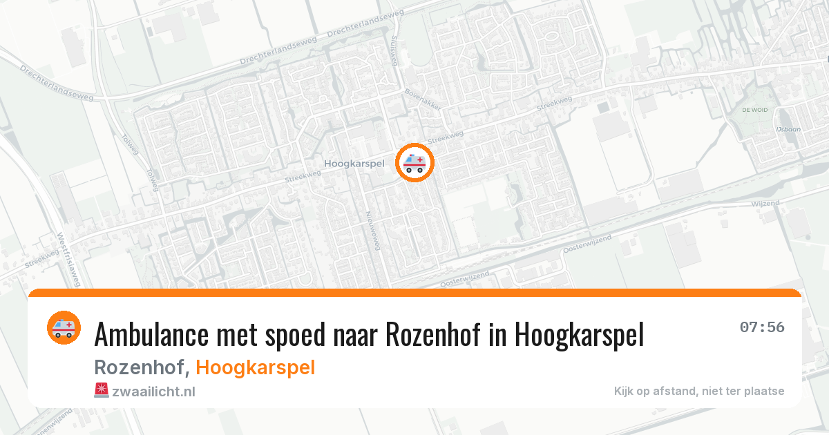 Ambulance met spoed naar Rozenhof in Hoogkarspel — 14 apr 2026