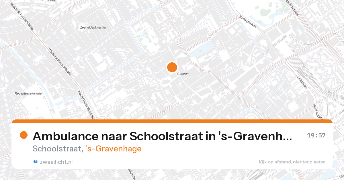Ambulance naar Schoolstraat in 's-Gravenhage — 26 aug 2026