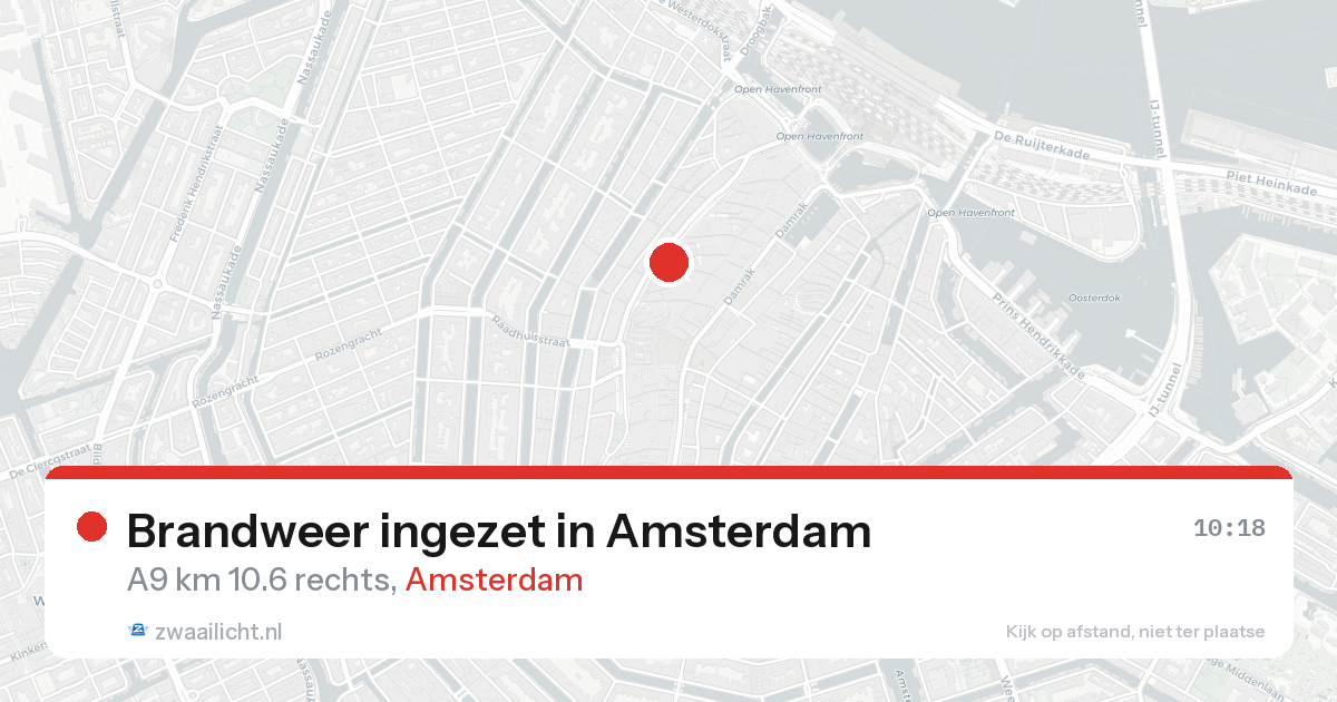 Brandweer ingezet in Amsterdam — 8 feb 2026 | 🚨 Zwaailicht.nl