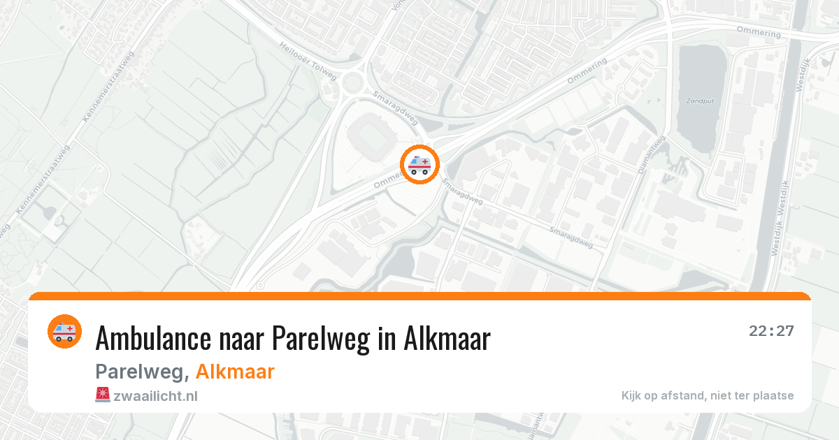 Ambulance naar Parelweg in Alkmaar — 6 apr 2026
