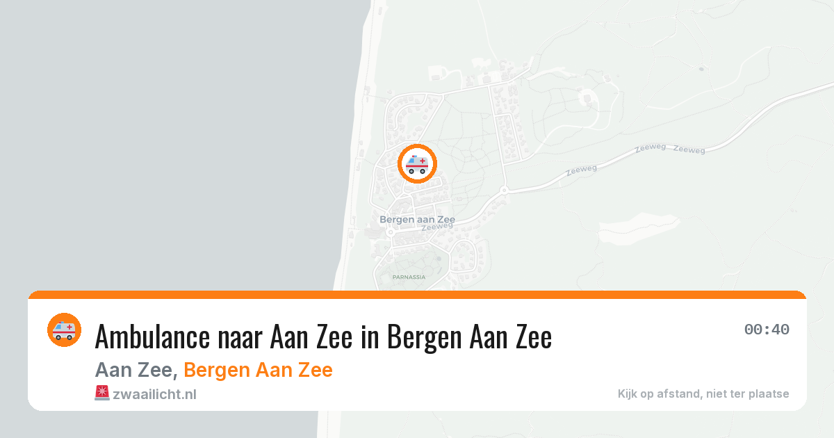Ambulance naar Aan Zee in Bergen Aan Zee — 27 jun 2026