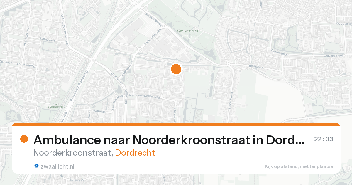 Ambulance naar Noorderkroonstraat in Dordrecht — 7 feb 2026