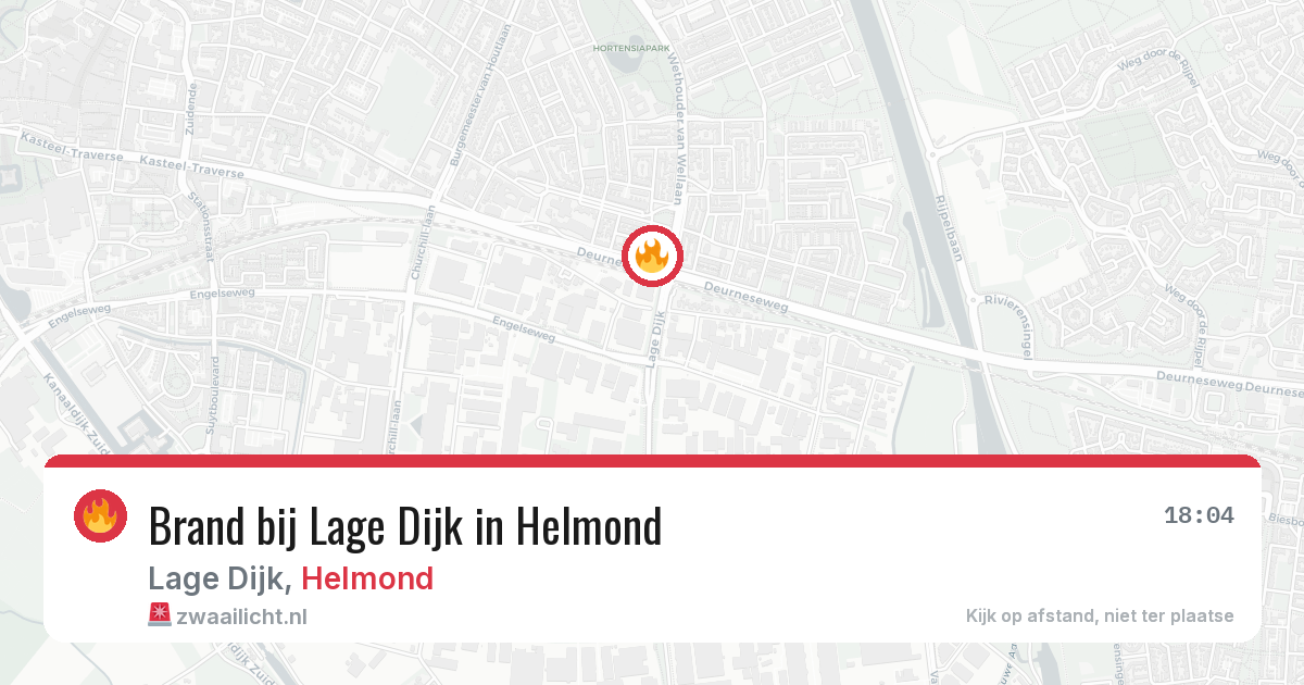 Brand bij Lage Dijk in Helmond — 29 jun 2026