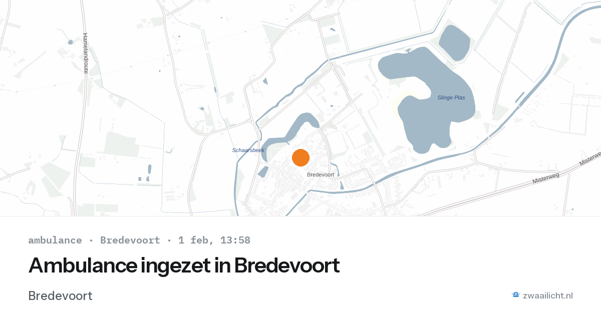 Ambulance ingezet in Bredevoort — 1 feb 2026