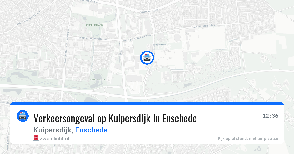 Verkeersongeval op Kuipersdijk in Enschede — 23 mei 2026