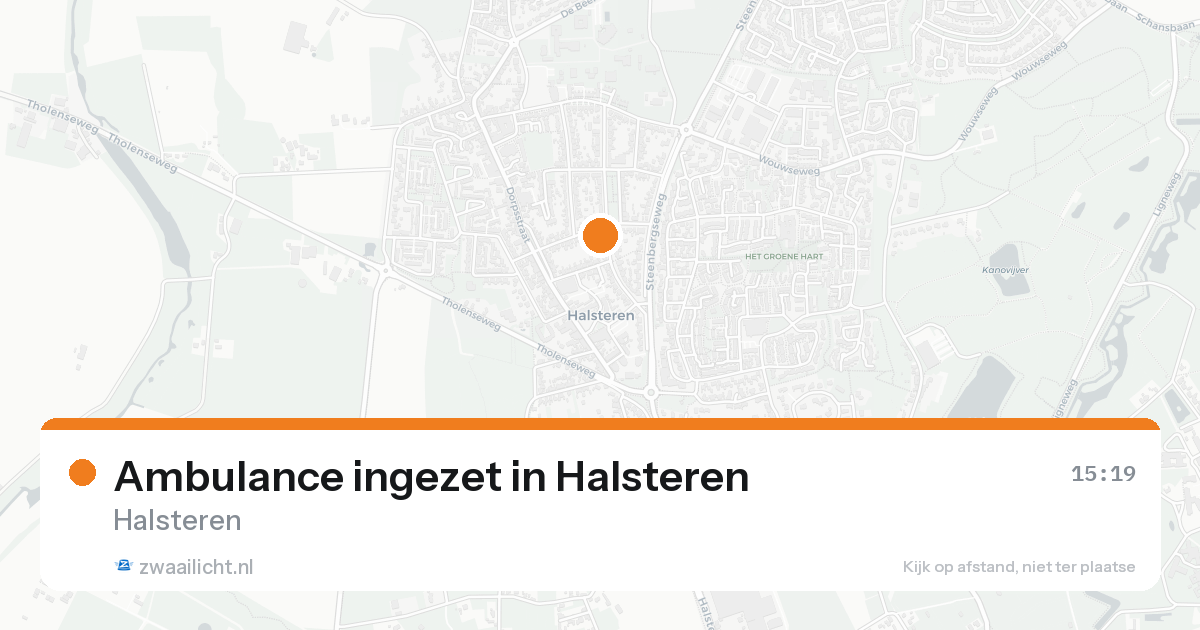 Ambulance ingezet in Halsteren — 6 jun 2026