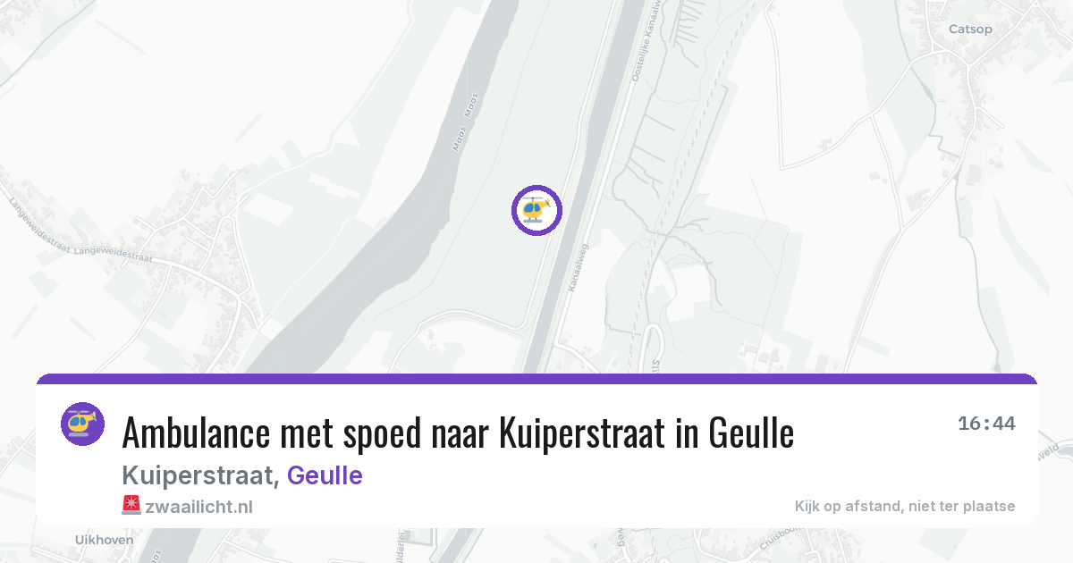 Ambulance met spoed naar Kuiperstraat in Geulle — 9 mei 2026