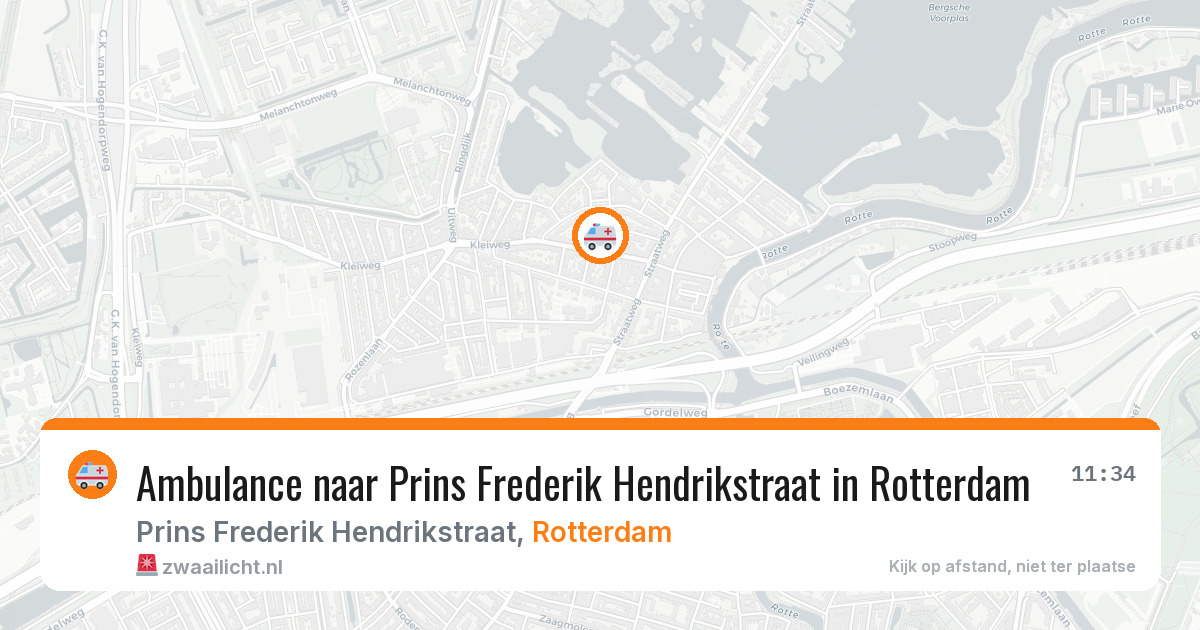 Ambulance naar Prins Frederik Hendrikstraat in Rotterdam — 8 feb 2026